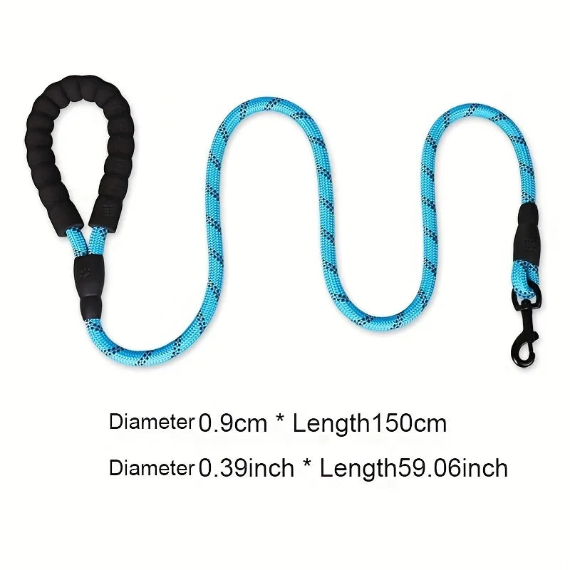 1.5m Pet Leash with Reflective & Comfortable Padded Handle for Small, Medium and Large Dogs